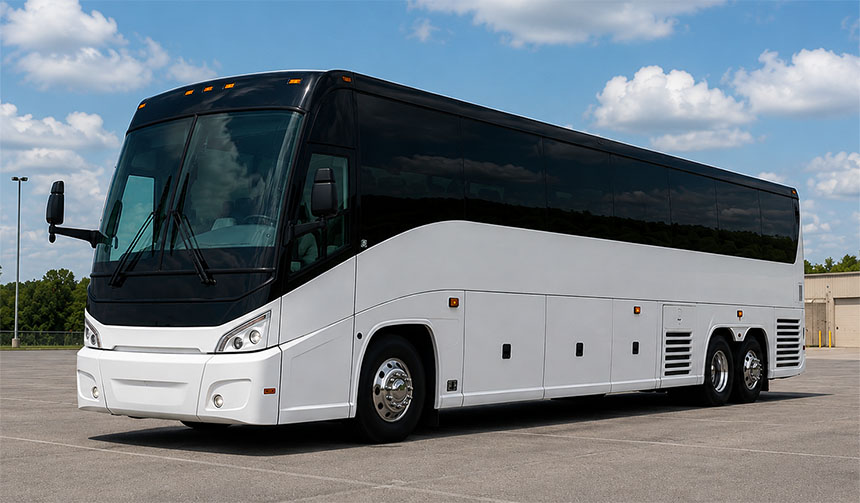 56-passenger charter bus in San Diego, CA